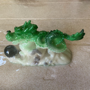 Чайная фигурка зеленый Дракон. Photo 2